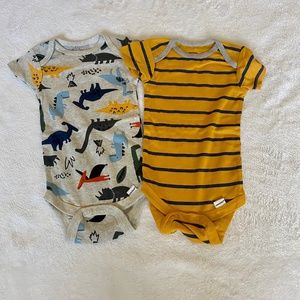 Baby Boy’s Dino Short Sleeve onesie set of two